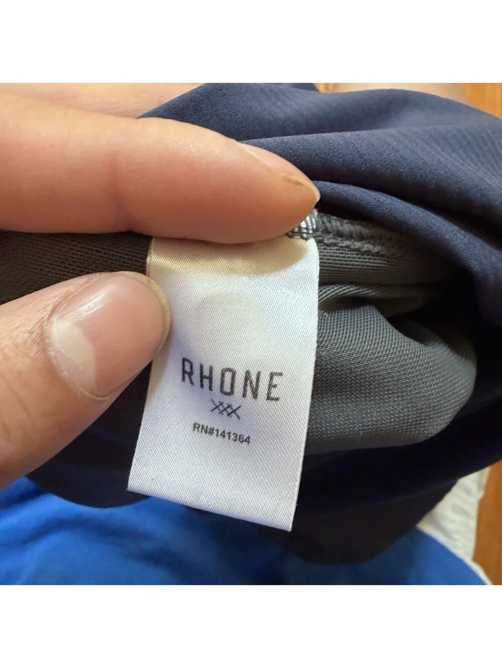 Rhone Mako Shorts Mens XL Navy Blue Athletic 7 Inch Inseam Excellent